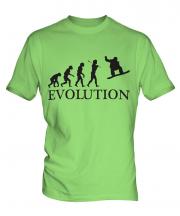 Snowboarder Evolution Mens T-Shirt