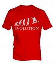 Snowboarder Evolution Mens T-Shirt