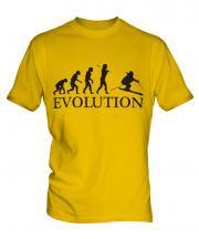 Downhill Skiing Evolution Mens T-Shirt