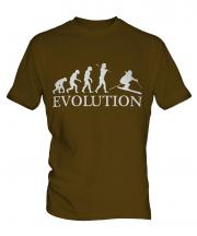 Downhill Skiing Evolution Mens T-Shirt