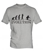 Downhill Skiing Evolution Mens T-Shirt
