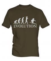 Downhill Skiing Evolution Mens T-Shirt