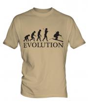 Downhill Skiing Evolution Mens T-Shirt