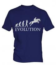 Horse Racing Steeplechase Evolution Mens T-Shirt
