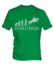 Horse Racing Steeplechase Evolution Mens T-Shirt