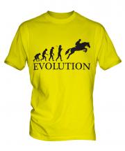 Horse Racing Steeplechase Evolution Mens T-Shirt