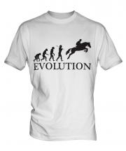 Horse Racing Steeplechase Evolution Mens T-Shirt