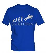 Horse Racing Steeplechase Evolution Mens T-Shirt