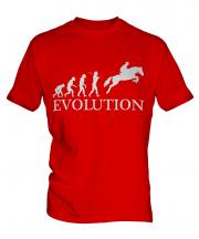 Horse Racing Steeplechase Evolution Mens T-Shirt