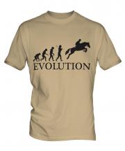 Horse Racing Steeplechase Evolution Mens T-Shirt