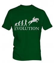 Horse Racing Steeplechase Evolution Mens T-Shirt