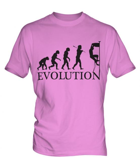 Rock Climbing Evolution Mens T-Shirt
