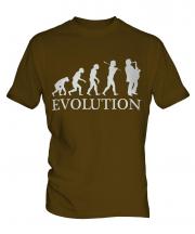 Saxophone Player Evolution Mens T-Shirt