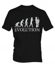 Saxophone Player Evolution Mens T-Shirt