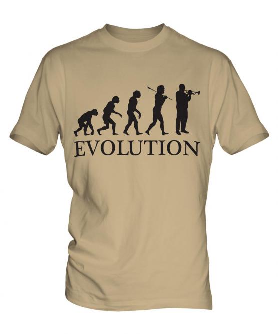 Trumpet Player Evolution Mens T-Shirt