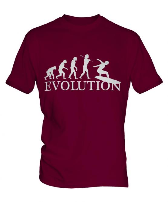 Surfboard Evolution Mens T-Shirt