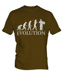 Accordian Player Evolution Mens T-Shirt