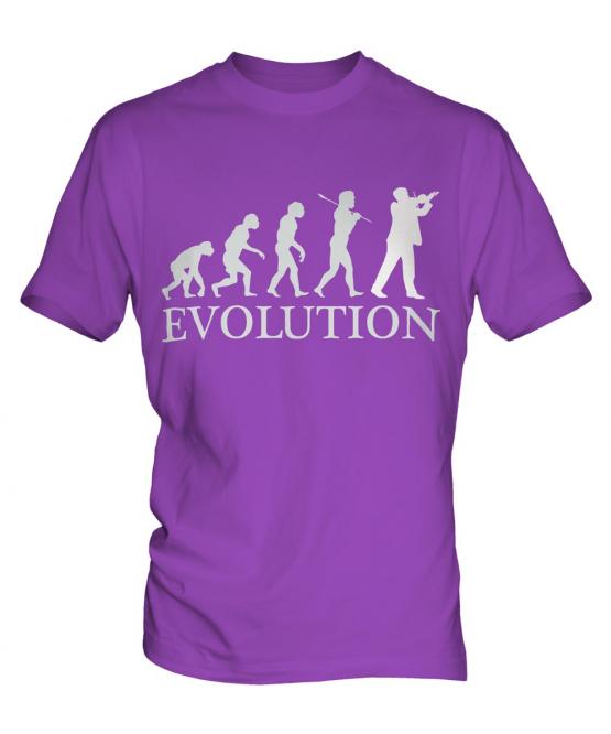 Violinist Evolution Mens T-Shirt