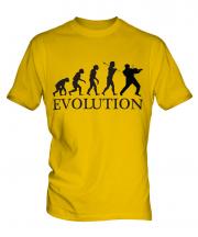 Rock Violinist Evolution Mens T-Shirt