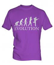 Acoustic Guitarist Evolution Mens T-Shirt