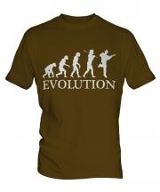 Acoustic Guitarist Evolution Mens T-Shirt