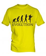 Acoustic Guitarist Evolution Mens T-Shirt