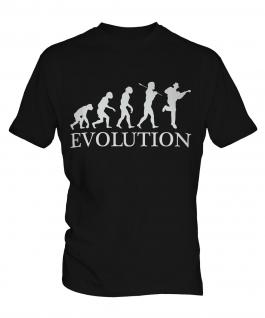 Acoustic Guitarist Evolution Mens T-Shirt