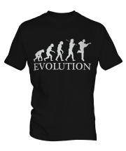 Acoustic Guitarist Evolution Mens T-Shirt