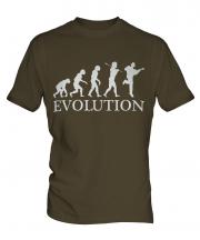 Acoustic Guitarist Evolution Mens T-Shirt