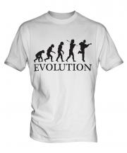 Acoustic Guitarist Evolution Mens T-Shirt