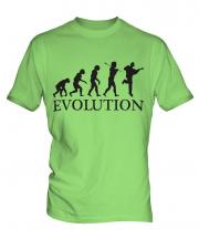 Acoustic Guitarist Evolution Mens T-Shirt