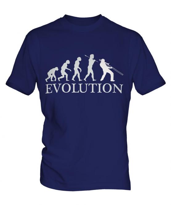 Jazz Trombone Player Evolution Mens T-Shirt