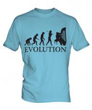 Harp Player Evolution Mens T-Shirt