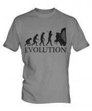 Harp Player Evolution Mens T-Shirt