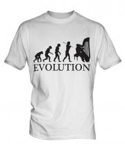 Harp Player Evolution Mens T-Shirt