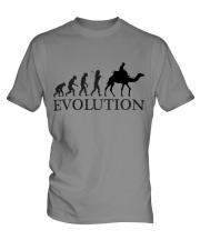 Camel Riding Evolution Mens T-Shirt