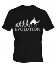 Camel Riding Evolution Mens T-Shirt