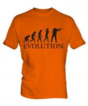 Clay Pigeon Shooting Evolution Mens T-Shirt