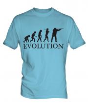 Clay Pigeon Shooting Evolution Mens T-Shirt