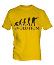 Clay Pigeon Shooting Evolution Mens T-Shirt