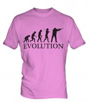 Clay Pigeon Shooting Evolution Mens T-Shirt