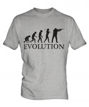 Clay Pigeon Shooting Evolution Mens T-Shirt