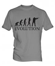 Clay Pigeon Shooting Evolution Mens T-Shirt