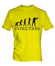 Clay Pigeon Shooting Evolution Mens T-Shirt