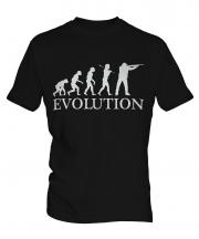 Clay Pigeon Shooting Evolution Mens T-Shirt