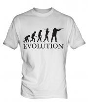 Clay Pigeon Shooting Evolution Mens T-Shirt