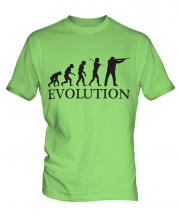 Clay Pigeon Shooting Evolution Mens T-Shirt