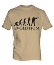 Clay Pigeon Shooting Evolution Mens T-Shirt