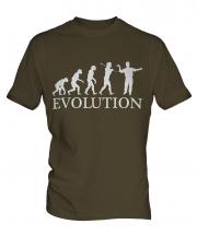 Darts Player Evolution Mens T-Shirt