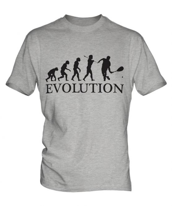 Squash Player Evolution Mens T-Shirt